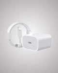 Cargador Doble USB-C / Lighting con cable (Carga Rapida)